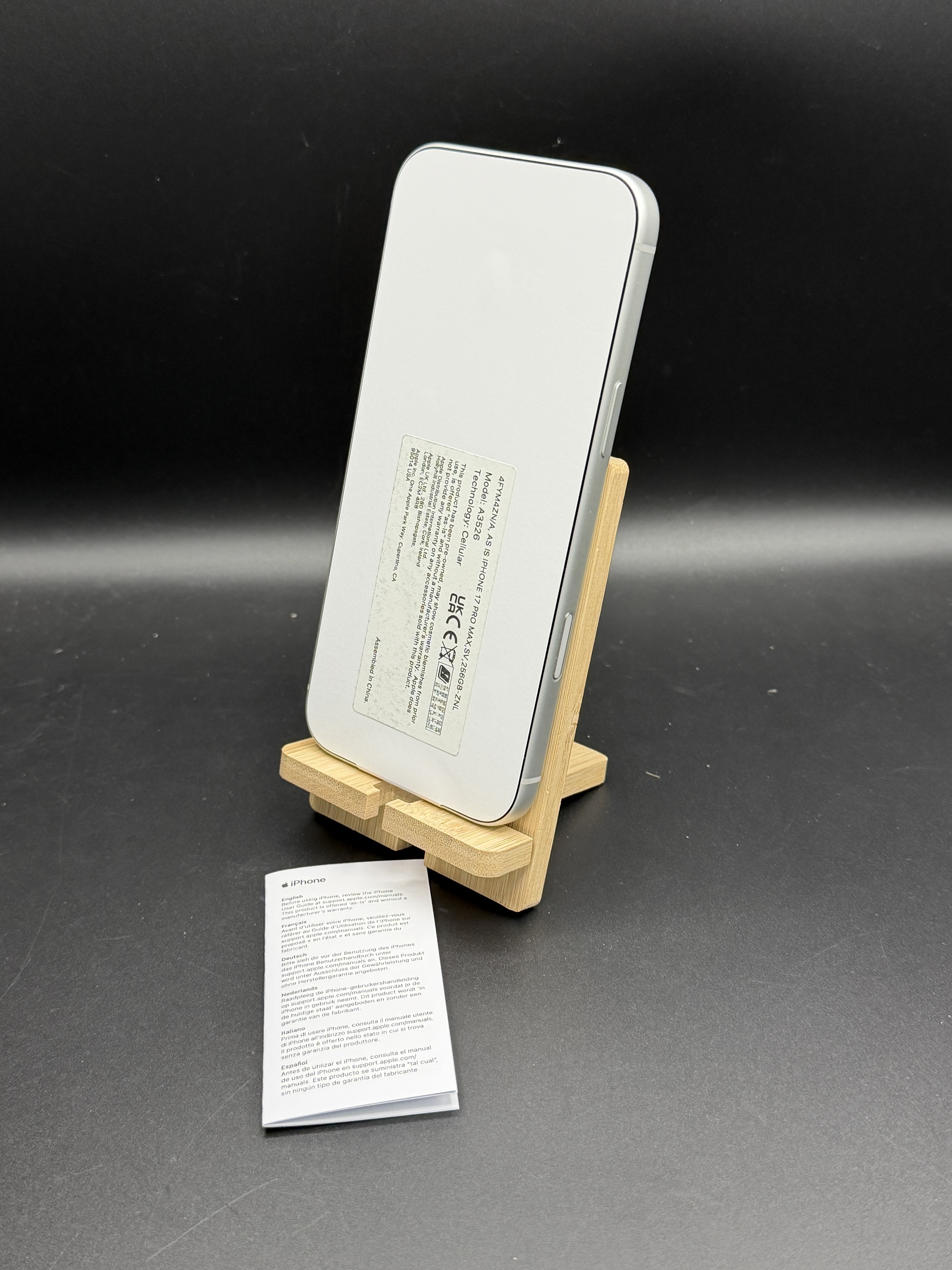 IPHONE 17 PRO MAX 256GB SILVER COMO NUEVO - Imagen 3