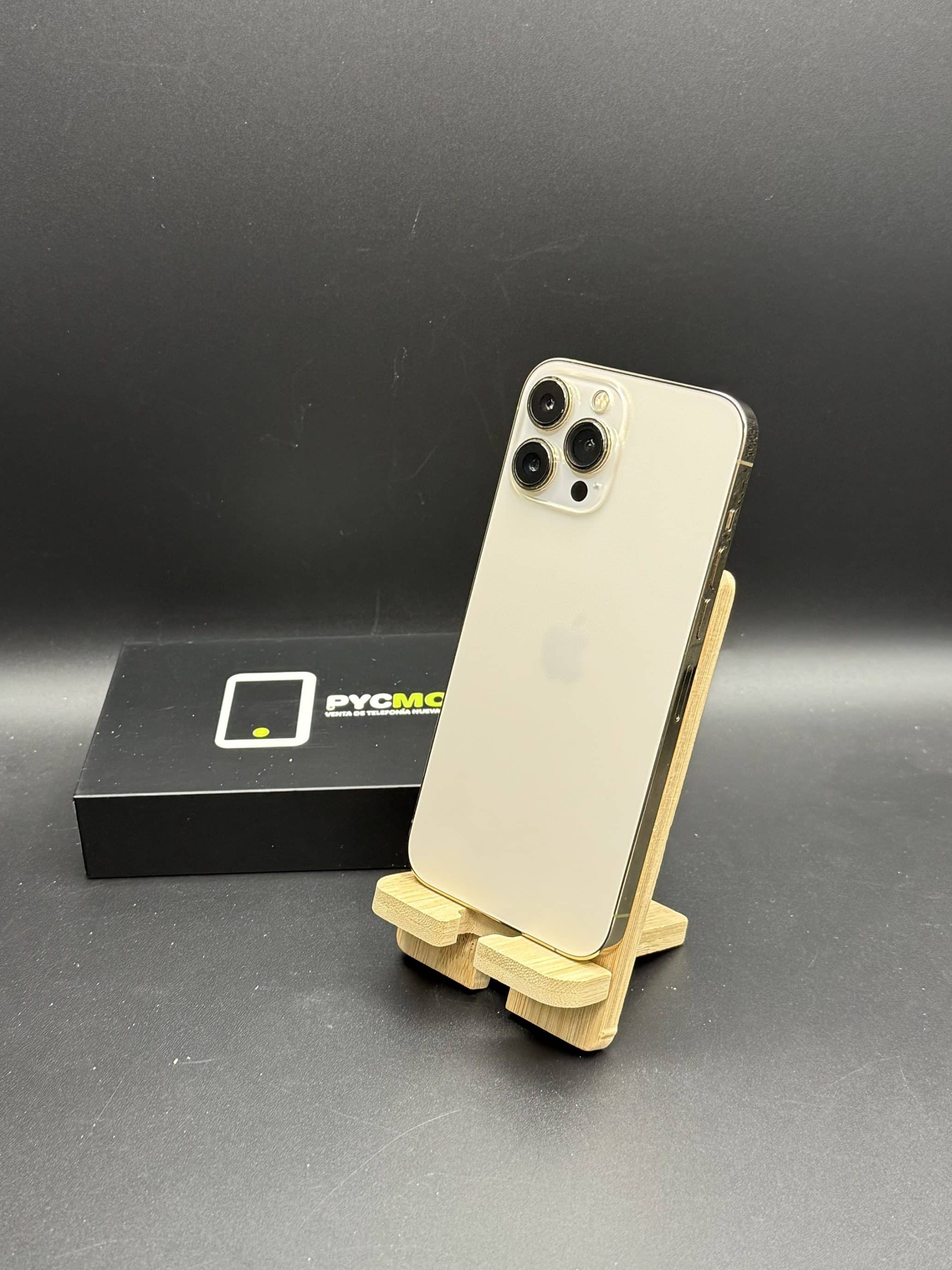 IPHONE 13 PRO MAX 128GB GOLD COMO NUEVO - Imagen 2